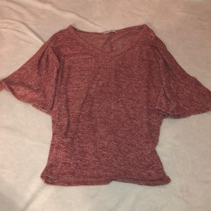Small Flowy pink cotton material blouse